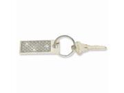Silver tone Glitter Key Ring Engravable Personalized Gift Item