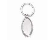 Nickel plated Ellipse Key Chain Engravable Personalized Gift Item
