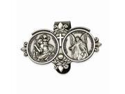 St. Christopher Guardian Angel Sun visor Clip Perfect Religious Gift