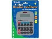 Bazic 8 Digit Calculator with Adjustable Display Case Pack 72