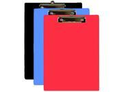 Assorted Color Standard Size Hardboard Clipboard Case Pack 24