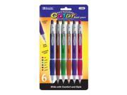 Bazic Retractable Color Pen with Cushion Grip Case Pack 144