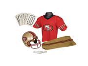 San Francisco 49ers Youth NFL Deluxe Helmet and Uniform Set