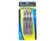 Retractable Ball Point Pens 4 Pack Blue Ink Case Pack 48