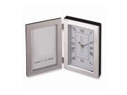 Silver plated Frame and Clock Engravable Personalized Gift Item