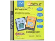 Itoya Clear Cover Portfolio Presentation Books 60 Pages 120 Views