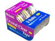 Bazic 3 4 x 500 Crystal Clear Tape 3 Pack Case Pack 144