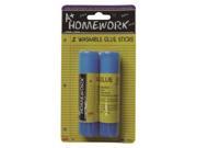 Glue Sticks Washable 2 pk .53 oz ea Case Pack 48