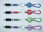 Wholesale Carabiner Key Chain with Retractable Pen Case Pack 300