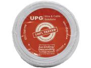 UPG 77021 22 Gauge 2 Conductor Alarm White Cable 500ft Coil Pack Solid