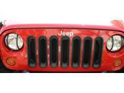 Outland Automotive Grille Inserts Black; 07 16 Jeep Wrangler Jk 391130630