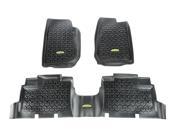 Outland Automotive Floor Liners Kit Black; 07 16 Jeep 4 Door Wrangler Jk 391298704