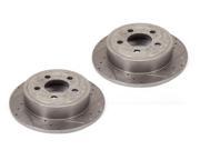 Alloy USA 11353 Disc Brake Rotors Front Drilled Slotted 07 14 Jeep Wrangler