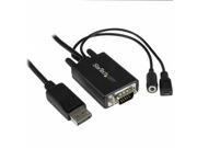 StarTech DP2VGAAMM3M 10 ft. DisplayPort to VGA adapter cable with audio