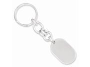 Sterling Silver Oval Key Ring