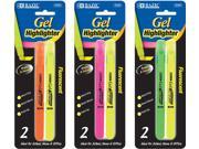 BAZIC Fluorescent Gel Highlighter 2 Pack Case Pack 144