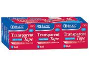 BAZIC 3 4 X 1296 Transparent Tape Refill 12 Pack Case Pack 12