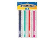 Bazic 6 15cm Plastic Ruler 4 Pack Case Pack 288
