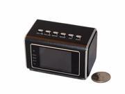Rechargeable Mini Spy Clock Hidden Camera w Speaker Portable Recorder