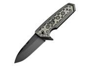 Hogue 34239 EX02 Folder 3.375 Knife SpearPoint Blade Flipper G Mascus Black