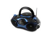 Quantum FX Radio CD MP3 Player with USB SD Black Blue