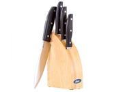 Oster 62377.05 Granger 5 Piece Kitchen Cutlery Knife Block Natural Wood