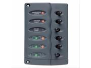 Marinco Contour Switch Panel Waterproof 6 Way