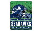 Seahawks 50 x60 Silk Touch Throw Stacked Series