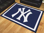 MLB New York Yankees Rug 8 x10 Rug