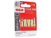 Voxx Accessories 4 Pack Rg6 Connector VH1454R