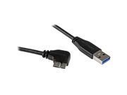 StarTech.com 0.5m 20in Slim Micro USB 3.0 Cable M M USB 3.0 A to Right Angle Micro USB USB 3.1 Gen 1 5 Gbps
