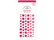 Monochromatic Sprinkles Glossy Enamel Sticker Dots 54 Pkg Ladybug