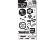 Mambi Chipboard Stickers 4 Sheets Hey You