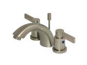 Kingston Brass KB8958NDL Two Handle 4 to 8 Mini Widespread Lavatory Faucet wit