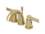 Kingston Brass KB8912NDL Two Handle 4 to 8 Mini Widespread Lavatory Faucet wit