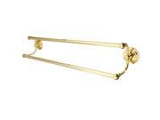 Kingston Brass BA271318PB Milano 18 Dual Towel Bar Polished Brass