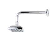 Kingston Brass K406A1CK 6 X 4 BRASS SQUARE SHOWER HEAD WITH 12 SHOWER ARM COMBO