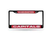 Washington Capitals NHL Laser Cut Black License Plate Frame