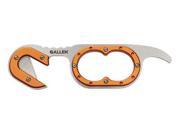 Allen Alamosa Gut Hook Skinning Knife Fixed Blade Knife Nylon Sheath w Belt Loop Orange Finish Stainless Steel Plai