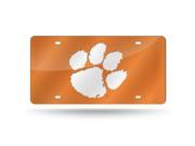 Clemson Tigers NCAA Laser Cut License Plate Cover Colored