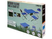 Outdoor Folding Table Chairs Set