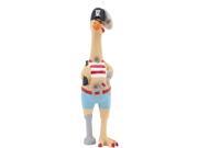 Westminster Pet 80527 1 Ruffin it Captain Jack Chicken 17in Latex Dog Toy