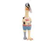 Westminster Pet 80528 1 Ruffin it Captain Jack Chicken 9.5in Latex Dog Toy