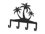 Village Wrought Iron KH 139 Palm Trees Key Holder