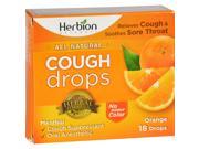 Herbion Naturals Cough Drops All Natural Orange 18 Drops