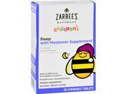 Zarbee s Childrens Sleep Grape Flavor 30 Chewables