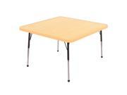 ECR4Kids 30 x 30 Adjustable Square Activity Table Maple Maple Chunky