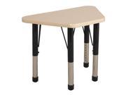 ECR4Kids 18 x 30 Adjustable Learning Activity Table Maple Maple Chunky