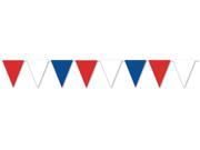 Red White Blue Pennant Banner Case Pack 12