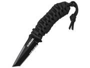 SCHF46TAS Neck Knife Black Wrapped Handle Black Tanto Combo